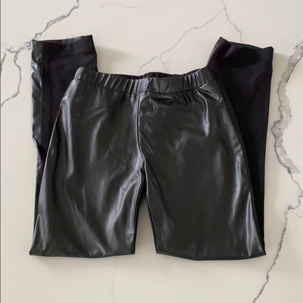 Milly Minis Vegan Leather Leggings Black 8